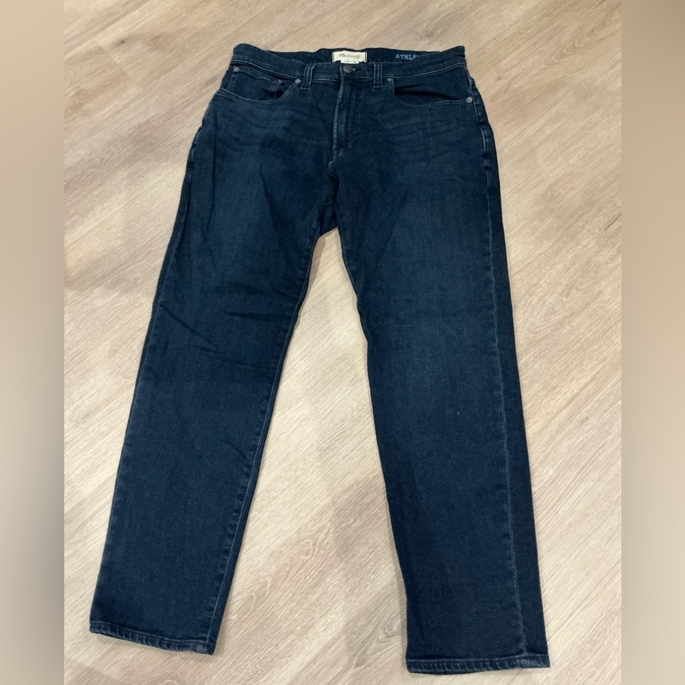 Madewell Men's Athletic Slim Dark Blue Jeans